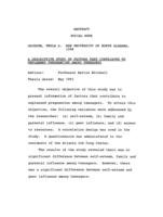 A descriptive study of factors that contribute to unplanned pregnancies among teenagers, 1991