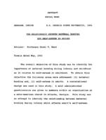 The relationship between maternal bonding and self-esteem in adults, 1992