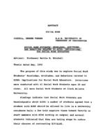 Social work students: knowledge, attitudes, and behaviors related to AIDS: implications, 1992