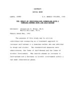 The impact of individualized counseling with a homeless mother with low self-esteem, 1992