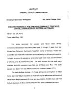 The effectiveness of new dimension community treatment center: correlation of success and failure, 1992
