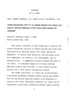Parent-adolescent conflict of single working and single non-working African American mothers with their adolescent daughters, 1992