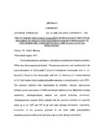 The synthesis and characterization of processable precursor polymers to articulated polyfphenylene benzobisoxazoles containing the 2.5-disubstituted-1.4-bicyclor2.2 21 octyl ring system., 1995