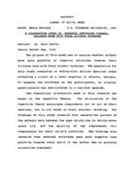 A descriptive study of maternal attitudes towards children born with Fetal Alcohol Syndrome, 1995