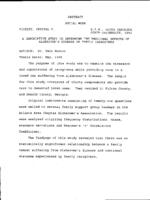 A descriptive study to determine the emotional effects of Alzheimer's disease on family caregivers, 1995