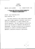 A study of the effects of cognitive therapeutic techniques in depression with specific attention to hopelessness, 1995