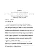 Development of an object oriented program information database with support for software reuse, 1996