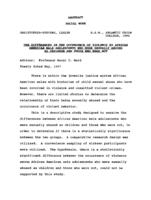 The differences in the occurrence of violence by African American male adolescents who were sexually abused as children and those who were not, 1997