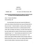 An exploratory descriptive study of conflict tactics utilized by truant African-American males and females, 1997