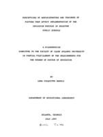 Perceptions of administrators and teachers of factors that affect implementation of the inclusion process in selected public schools, 1997