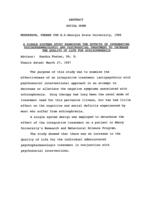 A single systems study examining the effects of integrating psychopharmacologic and psychosocial treatment to increase the quality of life for schizophrenics, 1997