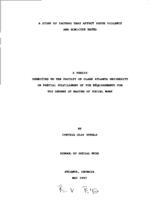 A study of factors that affect youth violence and homicide rates, 1997