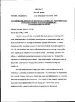 Examining the effects of individual counseling treatment on a depressed woman who has experienced childhood sexual abuse, 1997