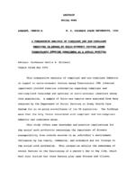 A comparative analysis of compliant and non-compliant behaviors in regard to socio-economic factors among tuberculosis infected inpatients at a public hospital, 1998