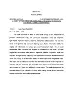 A study of the effect of social skills training to enhance pro-social temperament traits, 1998