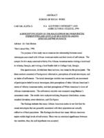 A descriptive study of the relationship between racial stereotypes and levels of self-esteem among African American males, 1998
