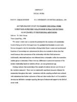 An exploratory study to examine the social work supervisor-supervisee relationship in practice settings as an example of professional mentoring, 1998