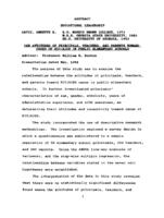 The attitudes of principals, teachers, and parents toward cases of HIV/AIDS in public elementary schools, 1998