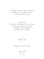 The economic community of West African states intervention in the Liberian Civil War: its implication for West Africa, 1998