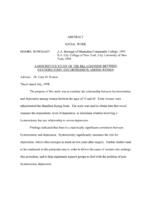 A descriptive study of the relationship between hysterectomy and depression among women, 1998