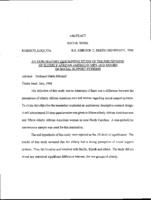 An exploratory descriptive study of the perceptions of elderly African American men and women on social support systems, 1998