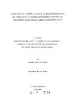 An exploratory comparative study of the relationship between the participation in organized recreational activities and delinquency among African American adolescent males, 1999