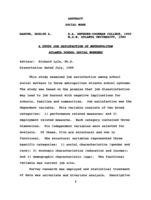 A study job satisfaction of metropolitan Atlanta school social workers, 1999