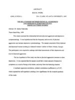 The relationship between physical aggression and depressive symptomatology among battered women, 1995