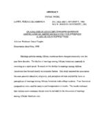 An analysis of attitudes towards marriage among African Americans male college students: a test of four perspectives, 2000