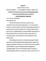 Descriptive study of child sexual abuse, socioeconomic status, and self esteem among pregnant and non pregnant teenagers, 2000
