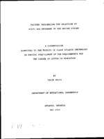 Factors influencing the selection of multi-age programs in the United States, 2000