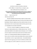 Prevalence of depressive symptoms among African American women in the United States: physical and psychological factors influencing well-being, 2001