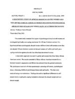 A descriptive study of African American abused women and non-abused African American women regarding psychological abuse on self-esteem and spirituality as a coping mechanism, 2001