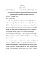 Date rape at historically black colleges and universities: a Clark Atlanta University student perspective, 2001