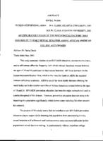 An exploratory study of the psychosocial factors that contribute to risky sexual behavior among African American college aged women, 2001