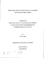 Urban change through sustained community engagement: implications for school leaders, 2004