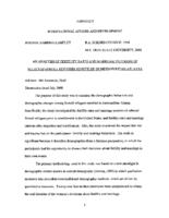 An analysis of fertilty rates and marriage patterns of selected somali refugees resettled iin metropolitan Atlanta, 2008