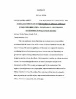 An exploratory study of the success of African-American women who grew up in a single parent, improverished environment in the state of Georgia., 2010