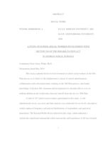 A Study of School Social Worker Involvement with Section 504 of the Rehabilitation Act in Georgia Public Schools, 2019
