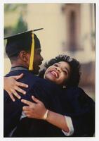 Two Graduates at Commencement, 1989