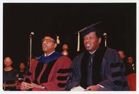 Thomas W. Cole, Jr. and Lou Rawls at Summer Commencement, 1989