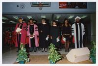 Thomas W. Cole and Unidentified Men and Women at Convocation, 1992