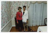 Mrs. Brenda Cole and Clark College Alumnus Marva Collins at Commencement Event, 1992
