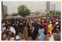 Crowd of People on Campus at Commencement, 1992