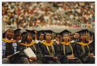 Graduates in the Audience at Commencement, 1996