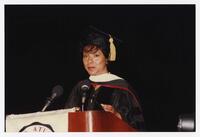 Phylicia Rashad on Stage at Commencement, 1997