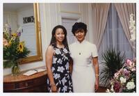 Phylicia Rashad with an Unidentified Woman at Commencement Event, 1997