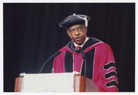 Thomas W. Cole, Jr. on Stage at Commencement, 1998