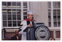 Mayor Shirley Franklin on Stage at Commencement Convocation, 2002