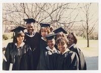 Seven Unidentified Graduates at Commencement, circa 1995